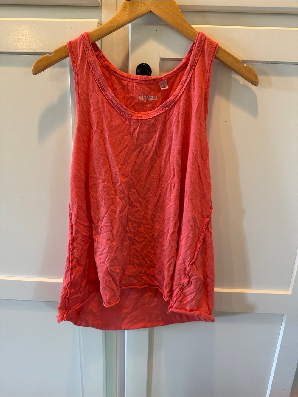 dylan Coral Sleeveless Tank Top